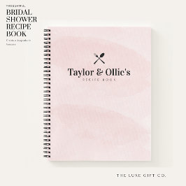 Cuaderno Bonito acuarela Rubor Pink Couples Blank Receta