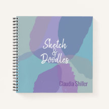 Bonito Blue Purple Sketch Book