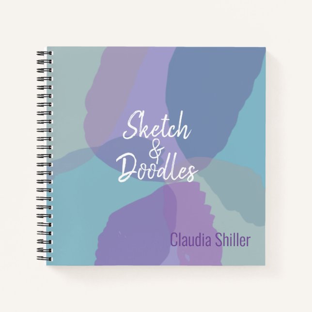 Cuaderno Bonito Blue Purple Sketch Book (Anverso)