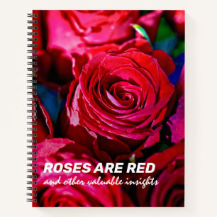 Cuaderno Bonito Bunch De Rosas Rojas