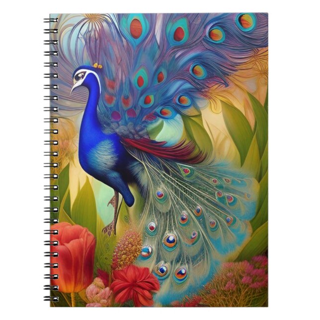 Cuaderno Bonito Como Pavo Real (Frente)