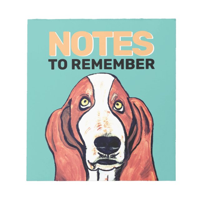 Cuaderno Bonito de Basset Hound (Frente)