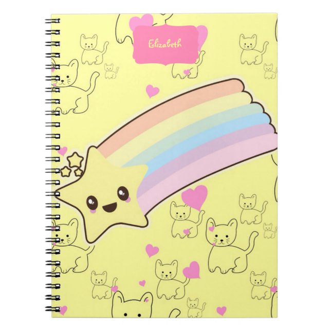 Cuaderno Bonito de presupuesto Girly Cute Kawaii Chicas Nom (Frente)