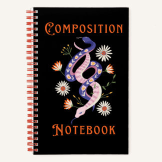 Cuaderno Bonito de serpientes y flores