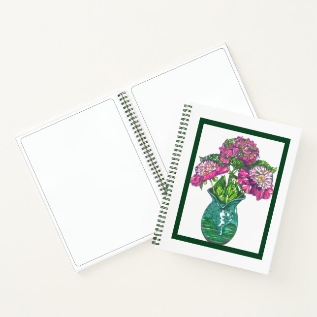 Cuaderno Bonito en bloc de notas en espiral rosa (Interior)