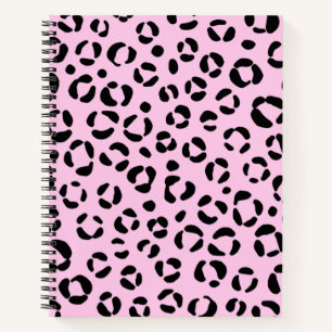 Cuaderno Bonito en Impresión de Animal Rosa