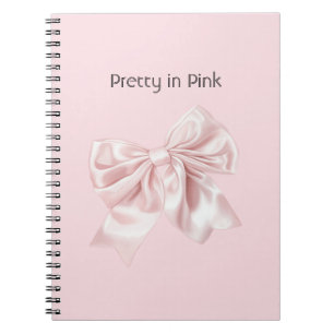 Cuaderno Bonito en lazo rosa