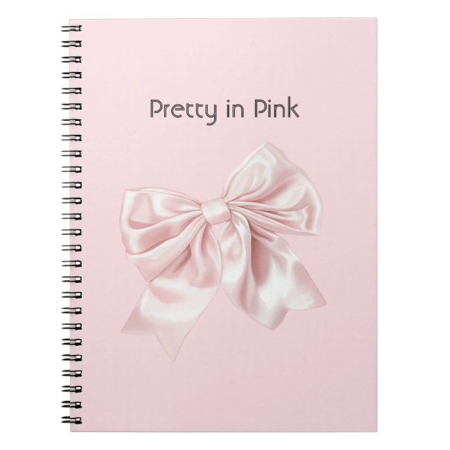 Cuaderno Bonito en lazo rosa (Frente)