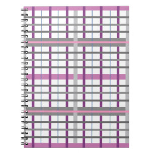 Cuaderno Bonito en rosa y gris plasmado