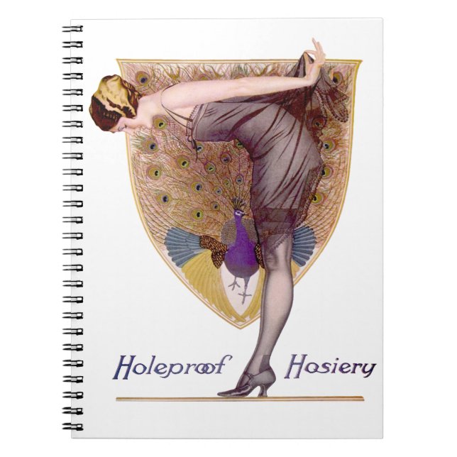 Cuaderno Bonito Flapper Vintage Peacock (Frente)