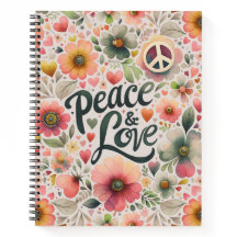 Bonito Floral Retro Paz y Amor