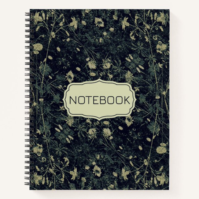 Cuaderno Bonito floral verde (Anverso)