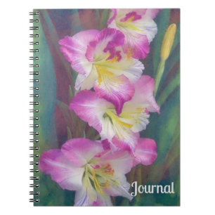 Cuaderno Bonito Flores rosas Jardín Arte Boletín