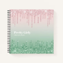 Bonito Girly Purpurina Glam Sketchbook Doodles Not