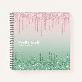 Cuaderno Bonito Girly Purpurina Glam Sketchbook Doodles Not