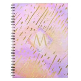 Cuaderno Bonito Girona Purpurina Lluvia de oro rosa