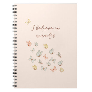 Cuaderno Bonito Girona Rubor Pink Watercolor Butterflies