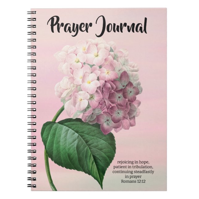 Cuaderno Bonito Hydrangea Flowers Rezo Journal (Frente)