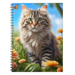 Cuaderno Bonito jardín de gatos