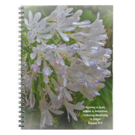 Cuaderno Bonito Lily Flowers Oración Diario Biblia Verse