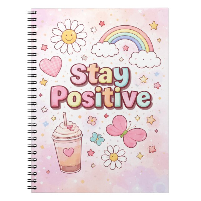 Cuaderno Bonito Mantén la Positividad – (Frente)