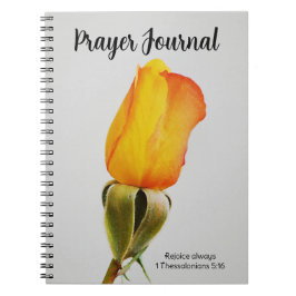 Cuaderno Bonito Naranja Amarillo Rosa Faiyer Prayer Journal