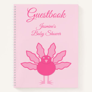 Cuaderno Bonito Niña Bebé Rosa Agradecimiento Personalizado