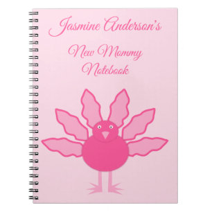 Cuaderno Bonito Niña Rosa Agradecimiento Turquía Nueva Mamá