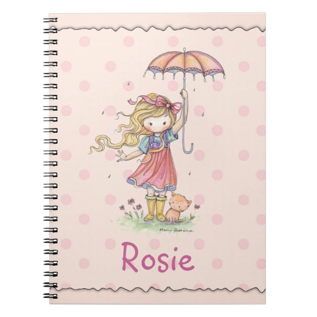 Cuaderno Bonito para Niña Agrega Tu Nombre (Frente)