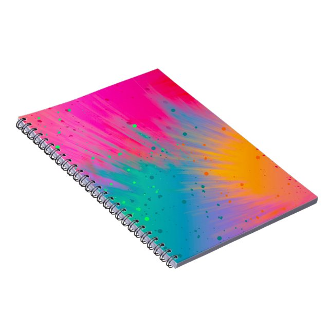 Cuaderno Bonito Pastel Abstracts Colorido (Lado Derecho)
