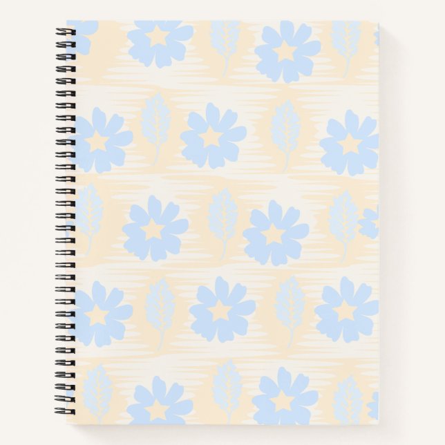Cuaderno Bonito Pastel Blue Floral (Anverso)