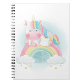 Cuaderno Bonito Pastel Unicorn