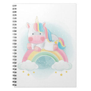 Cuaderno Bonito Pastel Unicorn