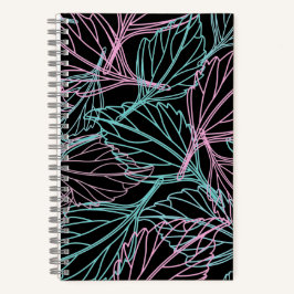 Cuaderno Bonito patrón de hojas