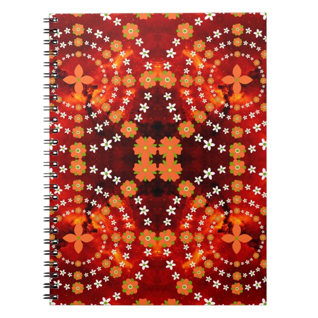 Cuaderno Bonito Patrón Floral Jardín Cuto (Frente)