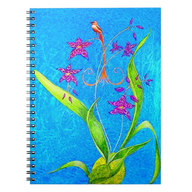 Cuaderno Bonito Pequeña Orquídea (Frente)