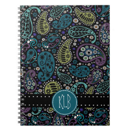 Cuaderno Bonito personalizado como estampado del pavo real
