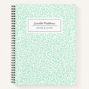 Cuaderno Bonito Pintar patrón de impresión Leopardo