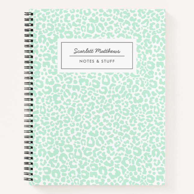 Cuaderno Bonito Pintar patrón de impresión Leopardo (Anverso)
