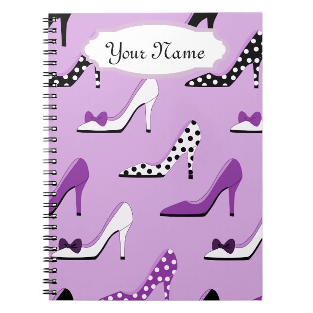 Cuaderno Bonito Púrpura Heels (Frente)