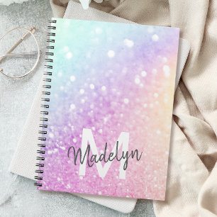 Cuaderno Bonito Purpurina holográfico Girly Glamorous