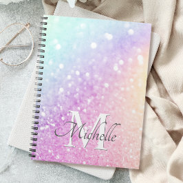 Cuaderno Bonito Purpurina holográfico Girly Glamorous
