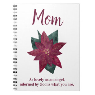 Cuaderno Bonito regalo para mamá Flores Púrpuras