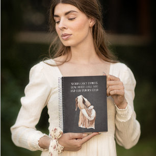 Cuaderno Bonito regalo romántico de mujer embarazada con co