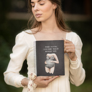 Cuaderno Bonito regalo romántico de mujer embarazada con co