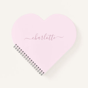 Cuaderno Bonito suave rosa y Rubor