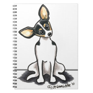 Cuaderno Bonito Tricolor Rat Terrier Sit