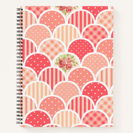 Cuaderno Bonito vintage l Patrón decorativo con flor