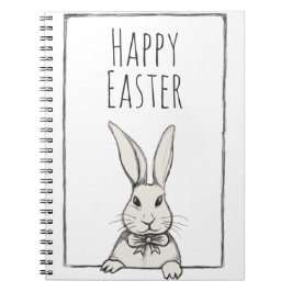 Cuaderno Bonito y divertida cosecha Feliz Conejo de Pascua 