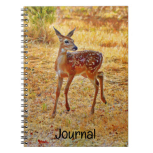 Cuaderno Bonito y dulce bebé venado Fawn Journal Spiral
